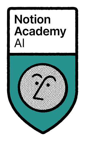 Notion Academy AI badge